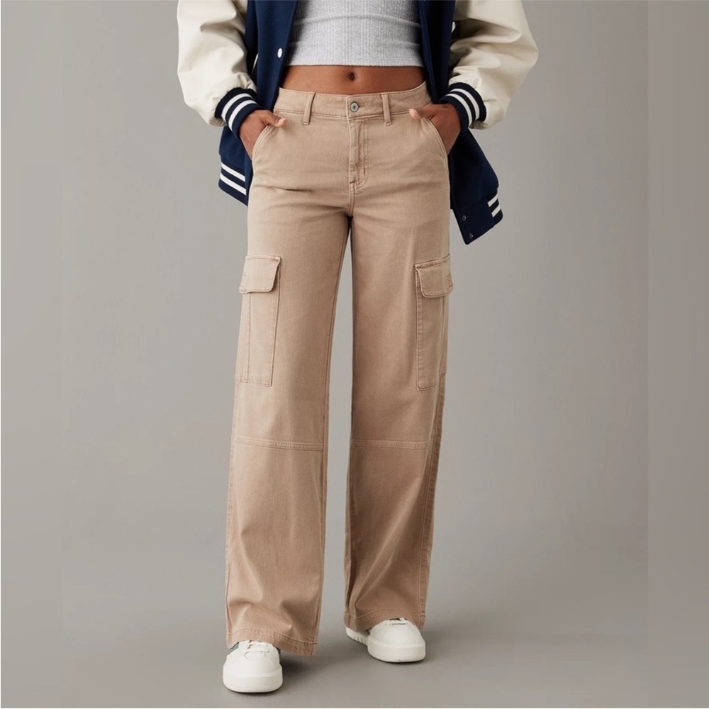 American Eagle Super High Rise Baggy Wide Leg Corduroy Pants | 10 - Picture 2 of 7